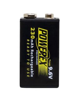 Pila recargable 9V (9,6V) 230mAh Powerex serie Precharged Ready to Use (Blister 1 unidad) - MHR9VP -  - 8023661443704 - 1