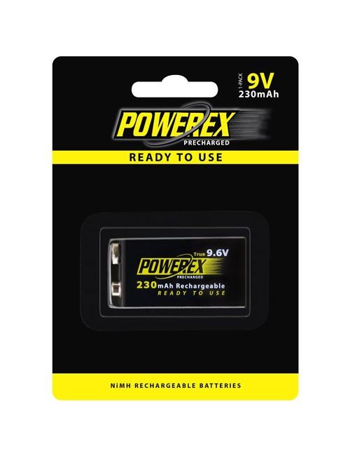 Pila recarregável 9V (9,6V) 230mAh Powerex série Precharged Ready to Use (Blister 1 unidad) - 2