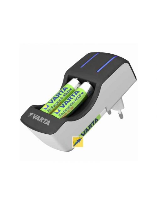 Cargador de pilas recargables AA y AAA VARTA. Gratis 4 pilas AA recargables 2100mAh y 2 pilas AAA recargables 800mAh Ni-Mh VARTA