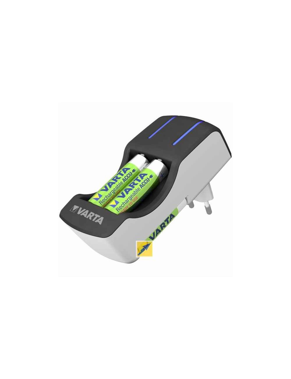 Cargador VARTA para baterías AA y AAA con 4 pilas AA recargables 2100mAh y 2 pilas AAA recargables 800mAh Ni-Mh VARTA - V-57642 Cargador VARTA para baterías AA y AAA con 4 pilas AA recargables 2100mAh y 2 pilas AAA recargables 800mAh Ni-Mh VARTA - V-57642