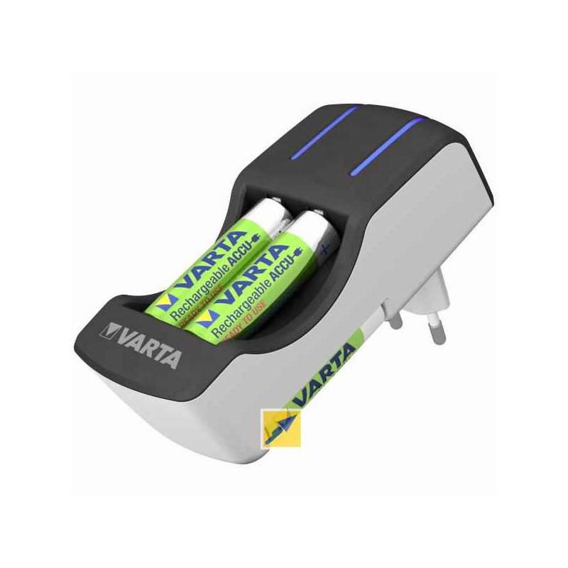 VARTA-Cargador Pocket pilas recargables AA / AAA (incluye 4 pilas AA 2100  mAh 2 pilas AAA 800mAh)