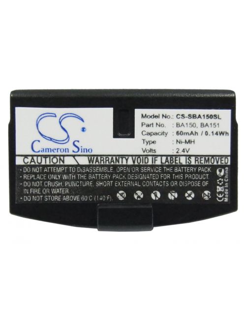 Batería para Senheisser IS300, Set 250, Set 820, RS65, RS400, HDI 302, A200... BA 150, BA 151 compatible 60mAh NI-MH - CS-SBA150