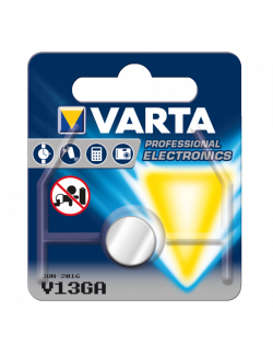 Pila LR-44, V13GA 1,5V alcalina botón Varta (Blister 1 unidad) - V-13GA -  - 4008496297641 - 1