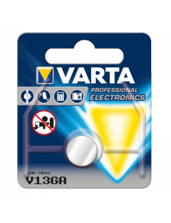 Pila LR-44, V13GA 1,5V alcalina botón Varta (Blister 1 unidad) - 1