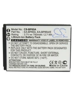 Batería Samsung BP85A, BP-85A o SLB-85A compatible 3,7V 750mAh Li-Ion - CS-BP85A -  - 4894128039846 - 5
