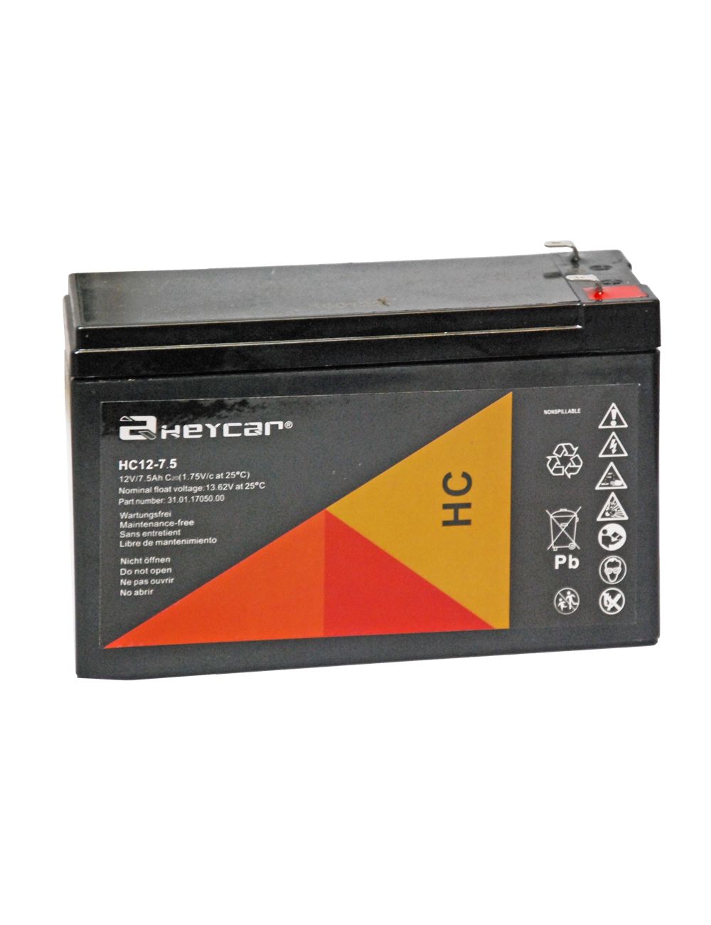 Batería para SAI 12V 7,5Ah Heycar serie HC - HC12-7,5 -  -  - 1