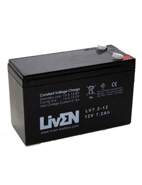 Batería para SAI 12V 7,2Ah Liven serie LV - LV7.2-12 -  -  - 1