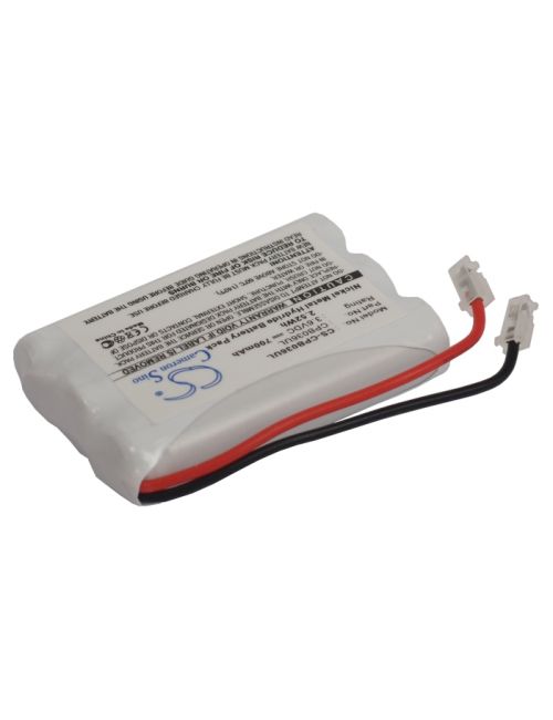 Bateria para telefone sem fio 3,6V 700mAh Ni-Mh com conector universal - 3