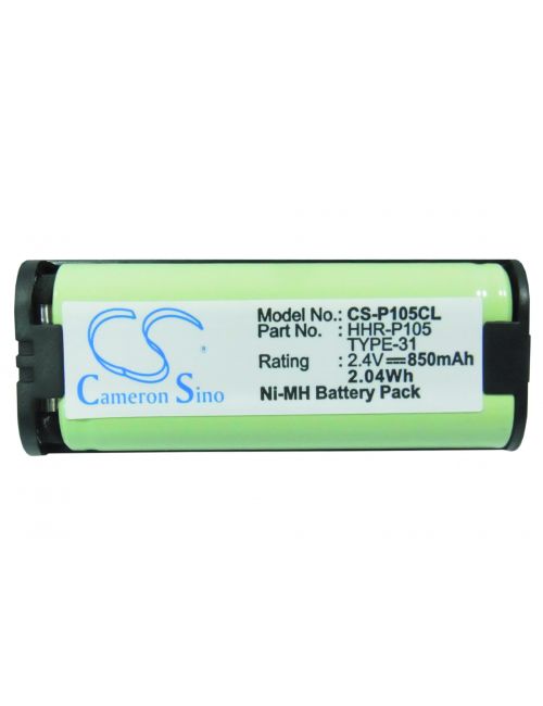 Bateria Panasonic HHR-P105, TIPO 31 compatível 2,4V 850mAh Ni-Mh. - 5