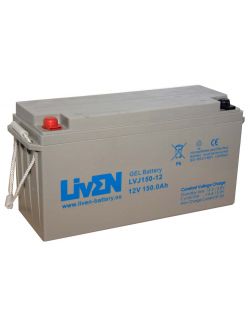 Batería de gel para autocaravanas y furgonetas camper 12V 150Ah C20 ciclo profundo Liven LVJ150-12 - LVJ150-12 -  -  - 1