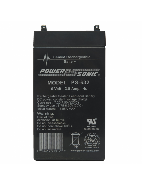 Bateria 6V 3,5Ah Power Sonic PS-632