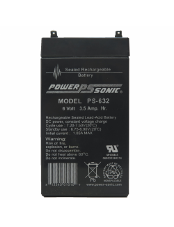 Batería 6V 3,5Ah C20 Power Sonic PS-632 - PS-632 -  -  - 2