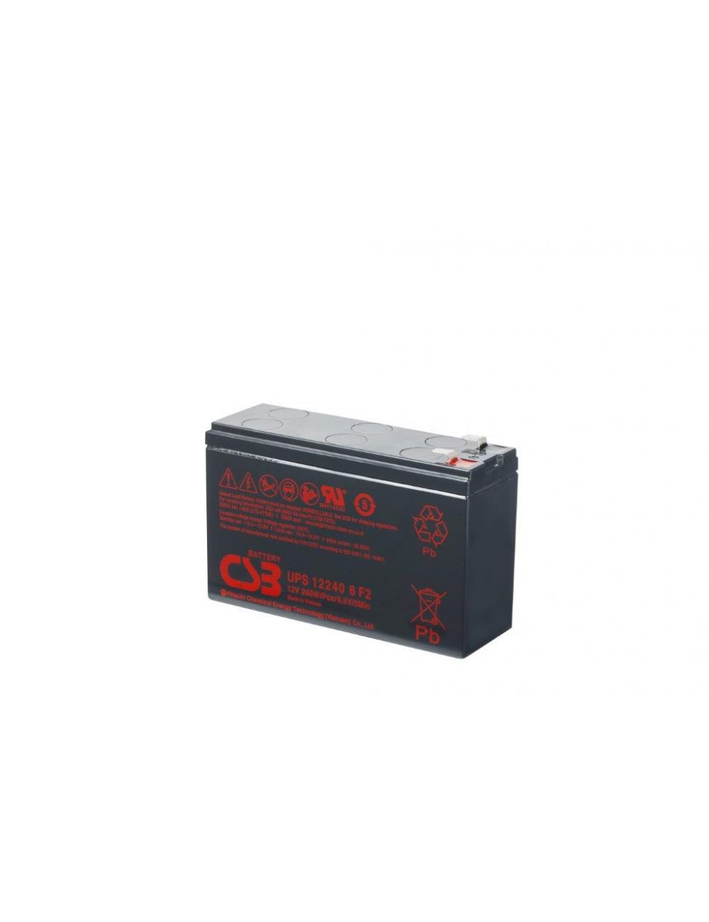 Bateria para SAI 12V 6,5Ah 240W CSB serie UPS - CSB-UPS122406 -  -  - 1
