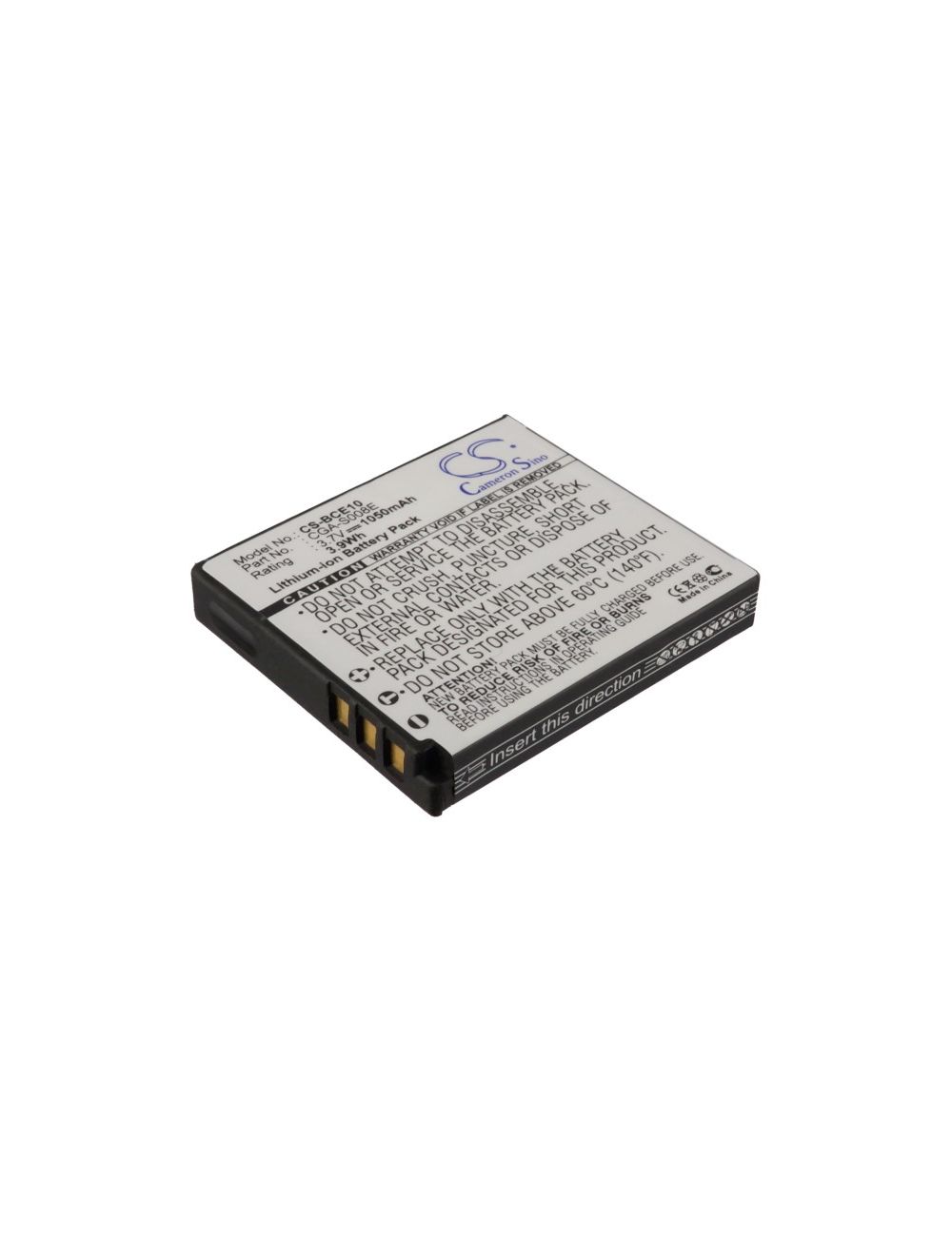 Batería Panasonic DMW-BCE10E, VW-VBJ10, CGA-S008 3,7V 1050mA - CS-BCE10 -  - 4894128005988 - 1