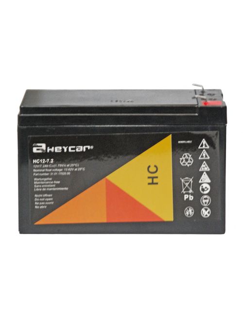Batería balanza digital 12V 7,2Ah Heycar serie HC - HC12-7,2 F2 -  - 8435231204057 - 2