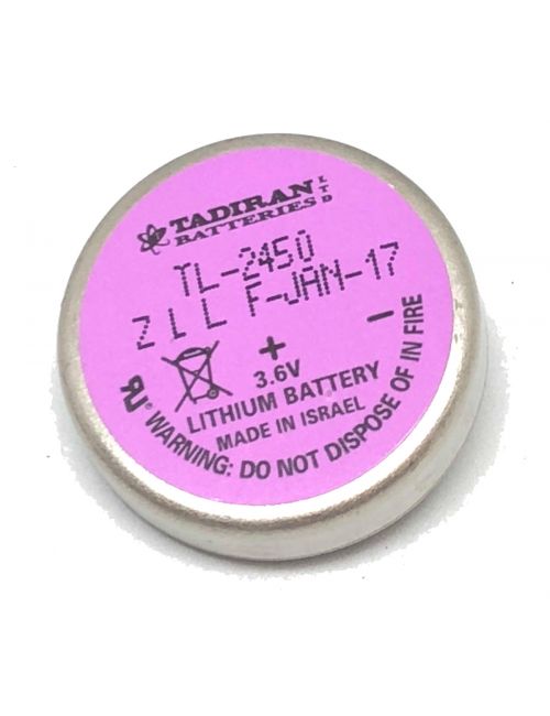 TL-2450 pila de litio 3,6V 550mAh TADIRAN con pines para circuito impreso