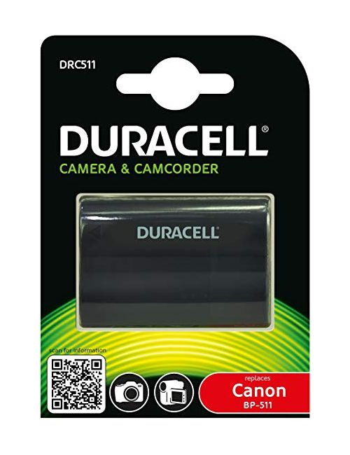 Batería Canon BP-511 7,4V 1600mAh DURACELL - DRC511 -  - 5055190103128 - 3