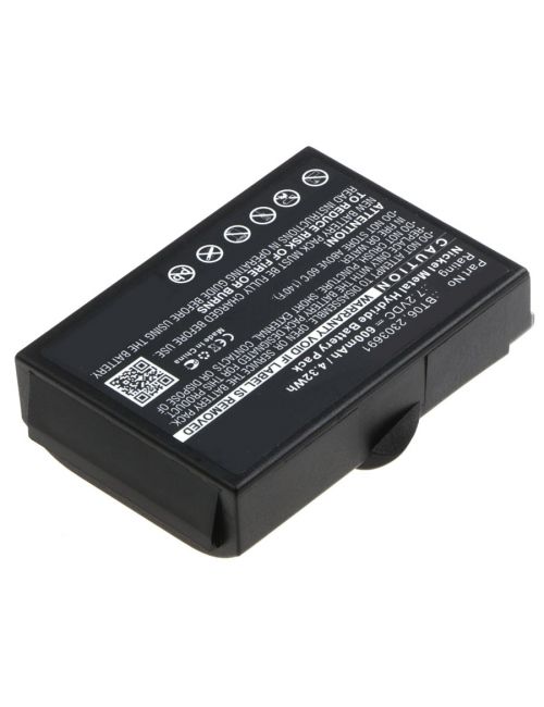 Batería compatible Danfoss Ikusi BT06, 2303691 7,2V 600mAh - AB-BT06 -  - 4894128117643 - 4