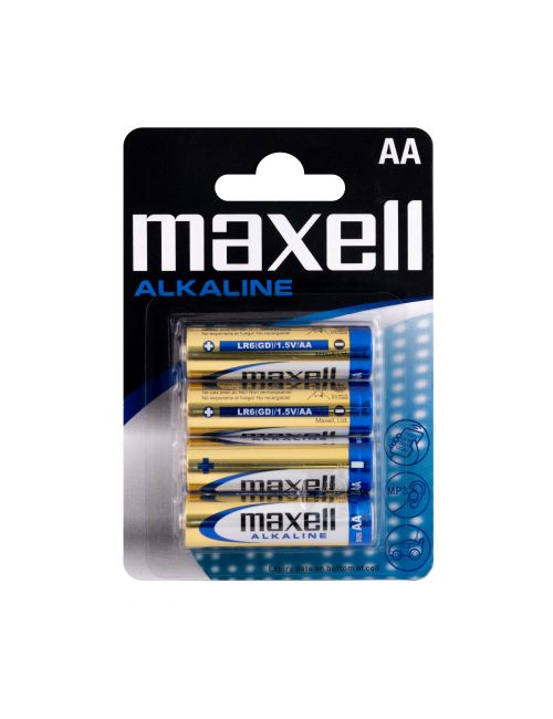 Bolha 4 PCS AA Alcalinas Maxell - 1