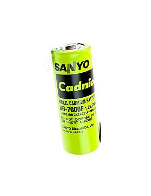 KR-7000F bateria 1,2V 7000mAh Cadnica F Níquel Cádmio com terminais planos para soldar. - 1