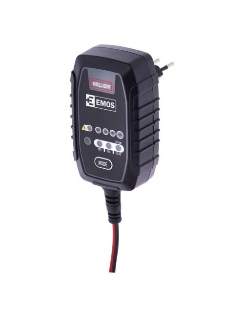 Cargador para baterías de plomo ácido AGM, Gel y LiFePO4 de 6V, 12V y 12,8V  con intensidad de carga 0,8A