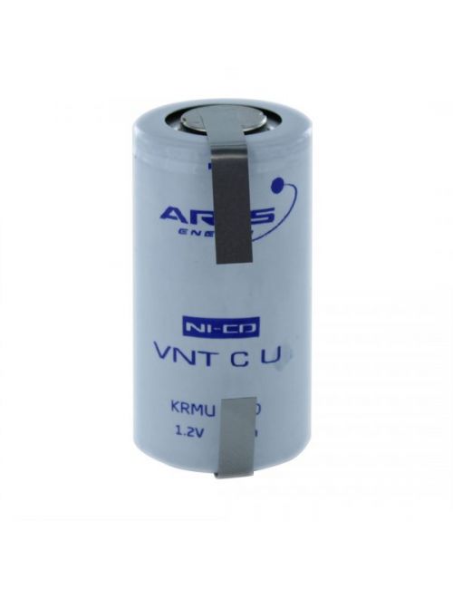 Batería C 1,2V 2650mAh Ni-Cd ARTS Energy serie VNT U con terminales planos para soldar