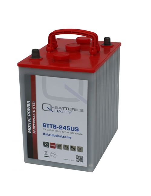 Batería 6V 245Ah C20 plomo ácido con placa tubular Q-Batteries serie TTB