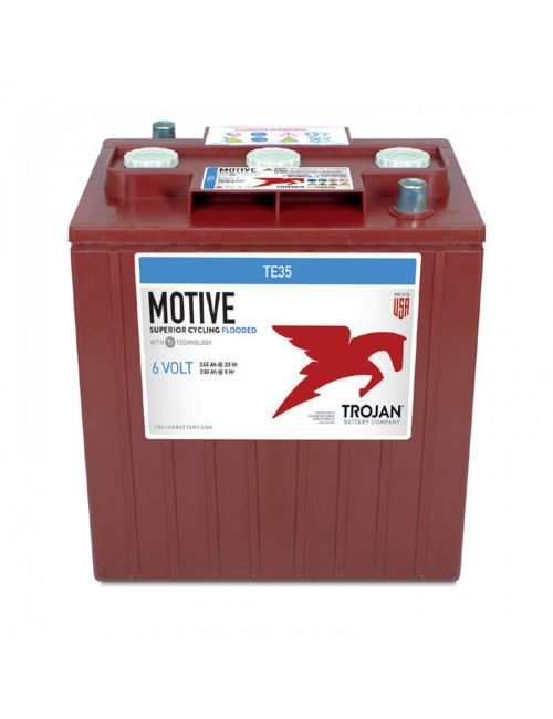 Trojan TE35 bateria 6V 245Ah C20 chumbo-ácido de ciclo profundo e electrólito líquido - 1