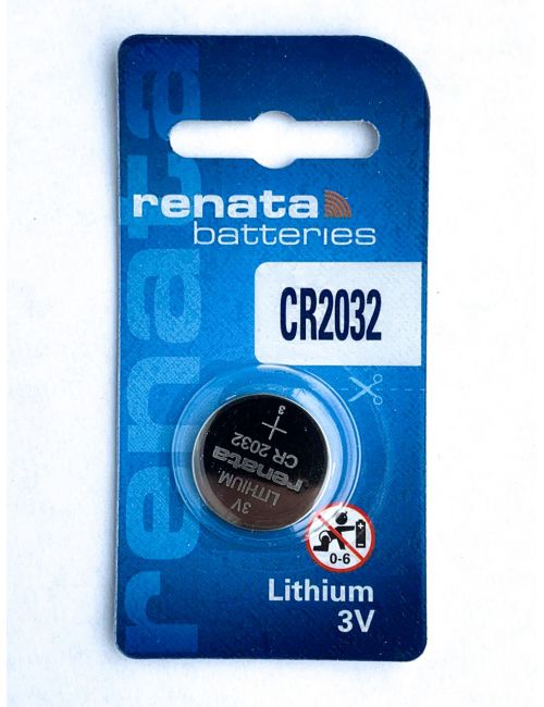 CR-2032 Pila litio botón 3V Renata (blister 1 unidad) - RENATA-CR2032 -  -  - 2