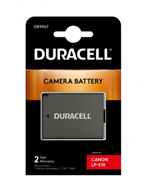 Bateria compatível Canon LP-E10 7,4V 1020mAh 7,5Wh Duracell - 4