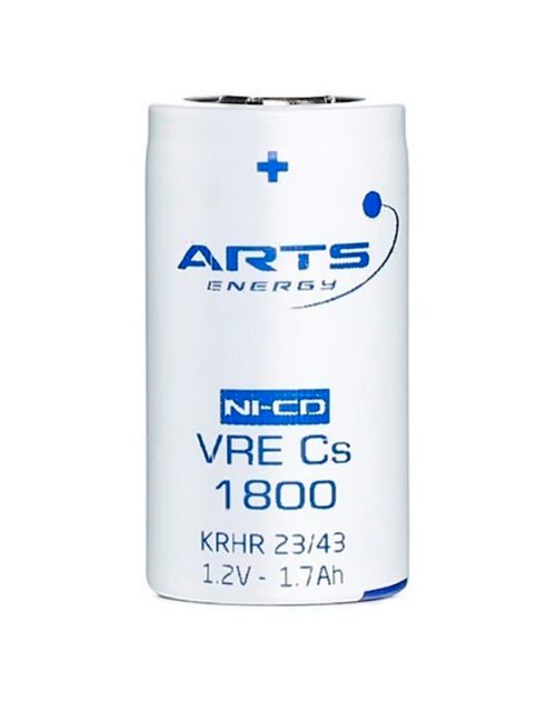VRE Cs 1800 batería SubC (Cs) 1,2V 1800mAh Ni-Cd ARTS Energy serie VRE de alta descarga y carga rápida - VRECS1800 -  -  - 1