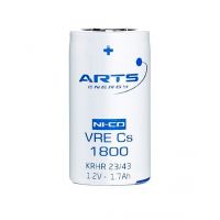 VRE Cs 1800 batería SubC (Cs) 1,2V 1800mAh Ni-Cd ARTS Energy serie VRE de alta descarga y carga rápida - VRECS1800 -  -  - 1