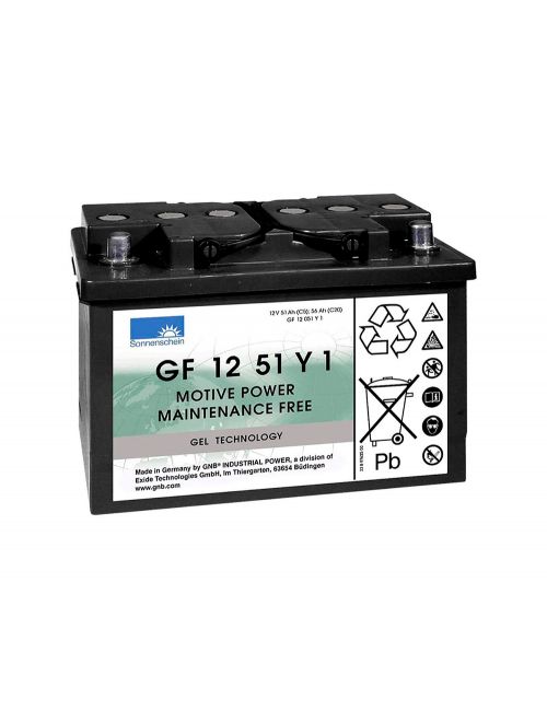 Batería gel 12V 56Ah C20, 51Ah C5 ciclo profundo DRYFIT Sonneschein - GF12051Y1 -  - 3661024500166 - 2
