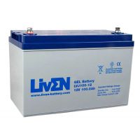 Batería gel 12V 100Ah C20 ciclo profundo Liven LVJ100-12 - LVJ100-12 -  -  - 1