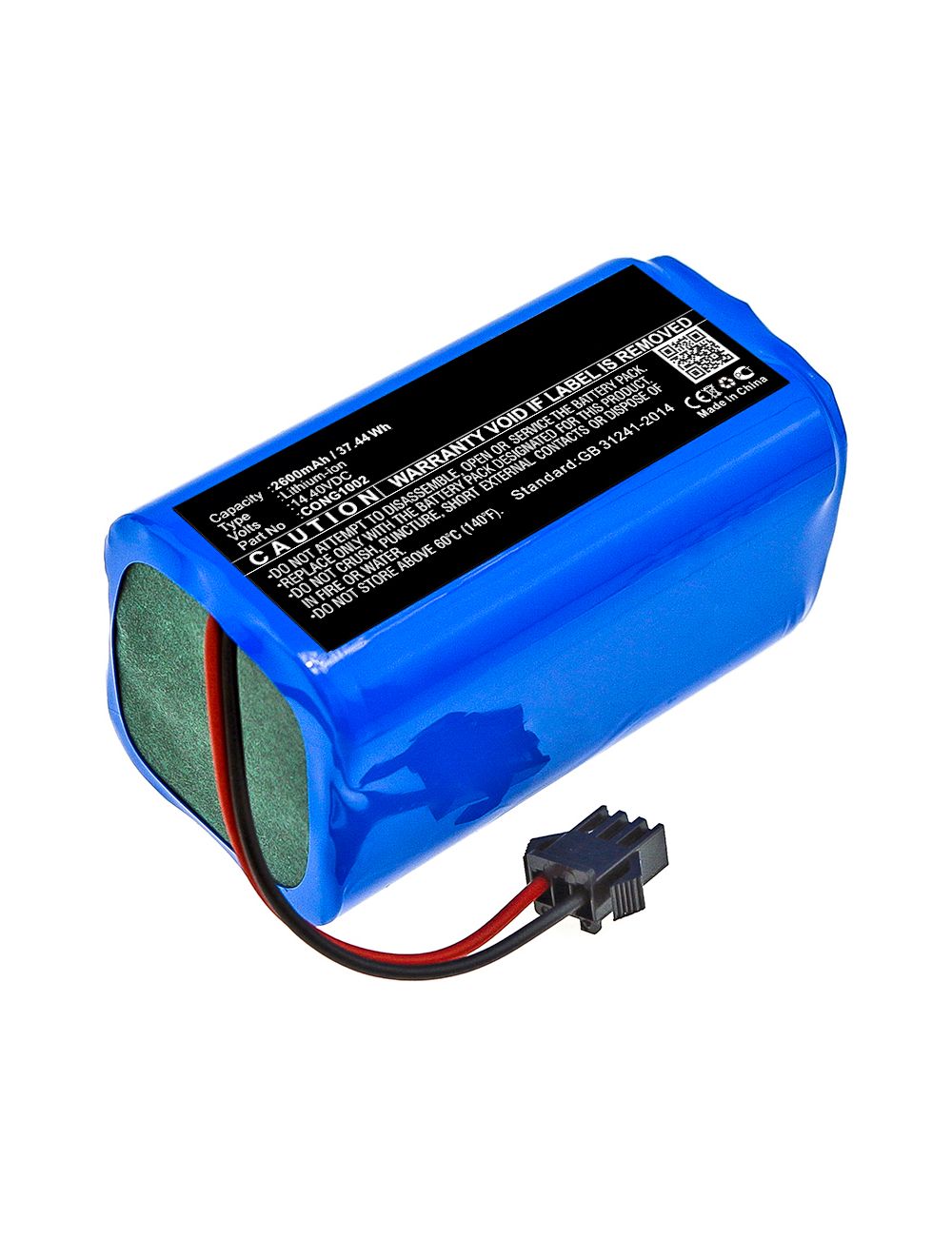 Batería compatible para Conga 950, 990, 1090, 1190, 1790, 1790 Ultra, Excellence y Excellence 990 de 14,4V 2600mAh 37,44Wh - AB-