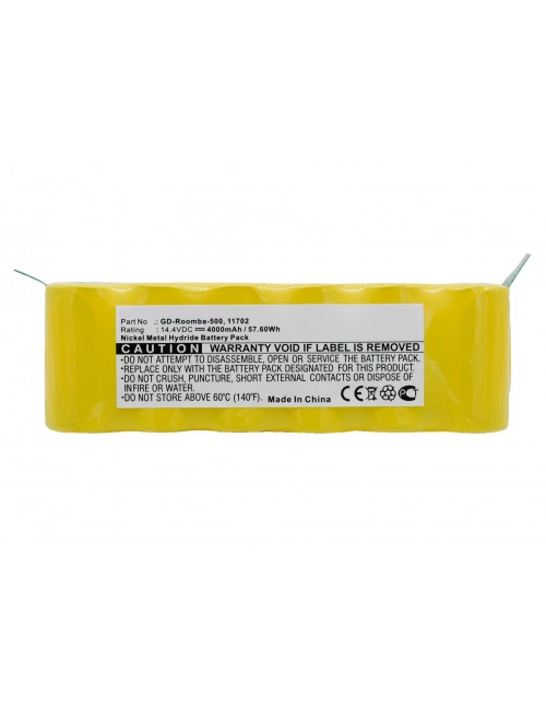Bateria para iRobot Roomba série 500, 600, 700, 800, 900, R3 e Scooba 450 14,4V 3000mAh - 5