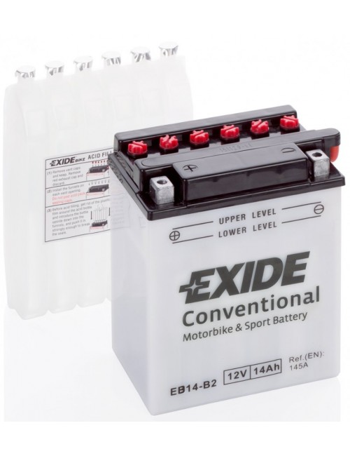 Batería moto 12V 14Ah 145CCA Exide Conventional - 1