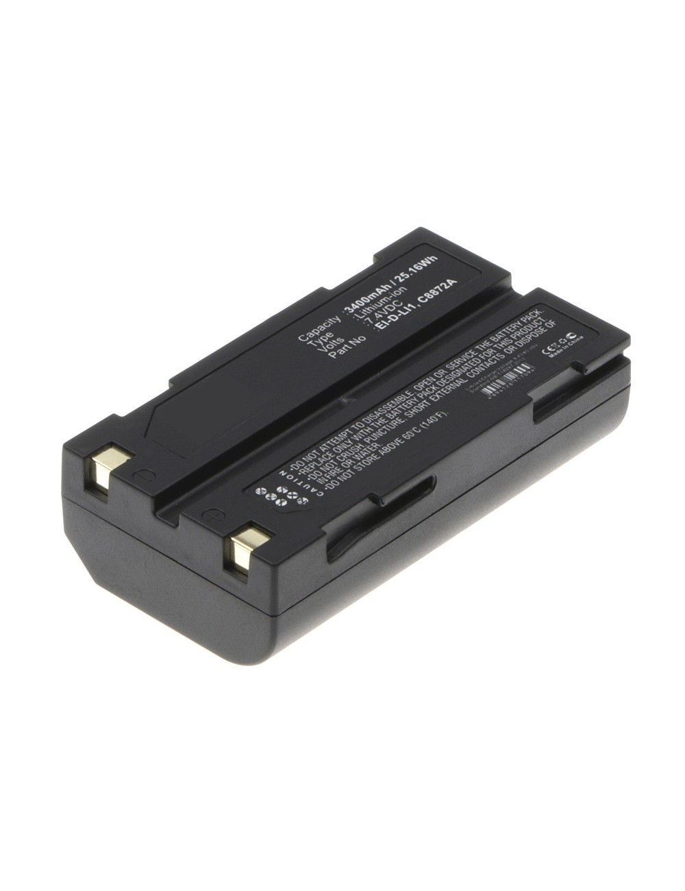 Batterie Li-Ion 2600mAh 7.4V Pour Trimble - Compatible 5700, 5800, MT1000, R7... - Remplace D-Li1, C8872A
