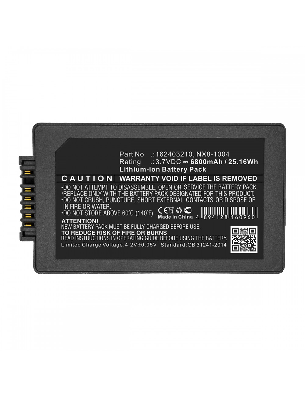 Batterie 6800mAh 3.7V Compatible Nautiz X8 - Remplace 162403210, BAT-G2-003, BP14-001200