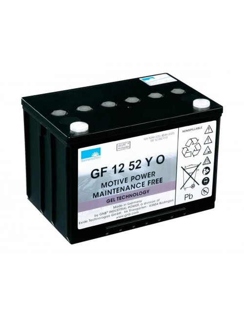 Batería de gel 12V 60Ah C20/20Hr Sonneschein Dryfit serie GF-Y (A500 cyclic) - GF12052YO -  -  - 1