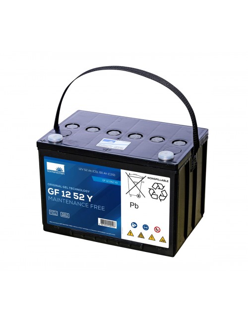 Batería de gel 12V 60Ah C20/20Hr Sonneschein Dryfit serie GF-Y (A500 cyclic) - GF12052YO -  -  - 2