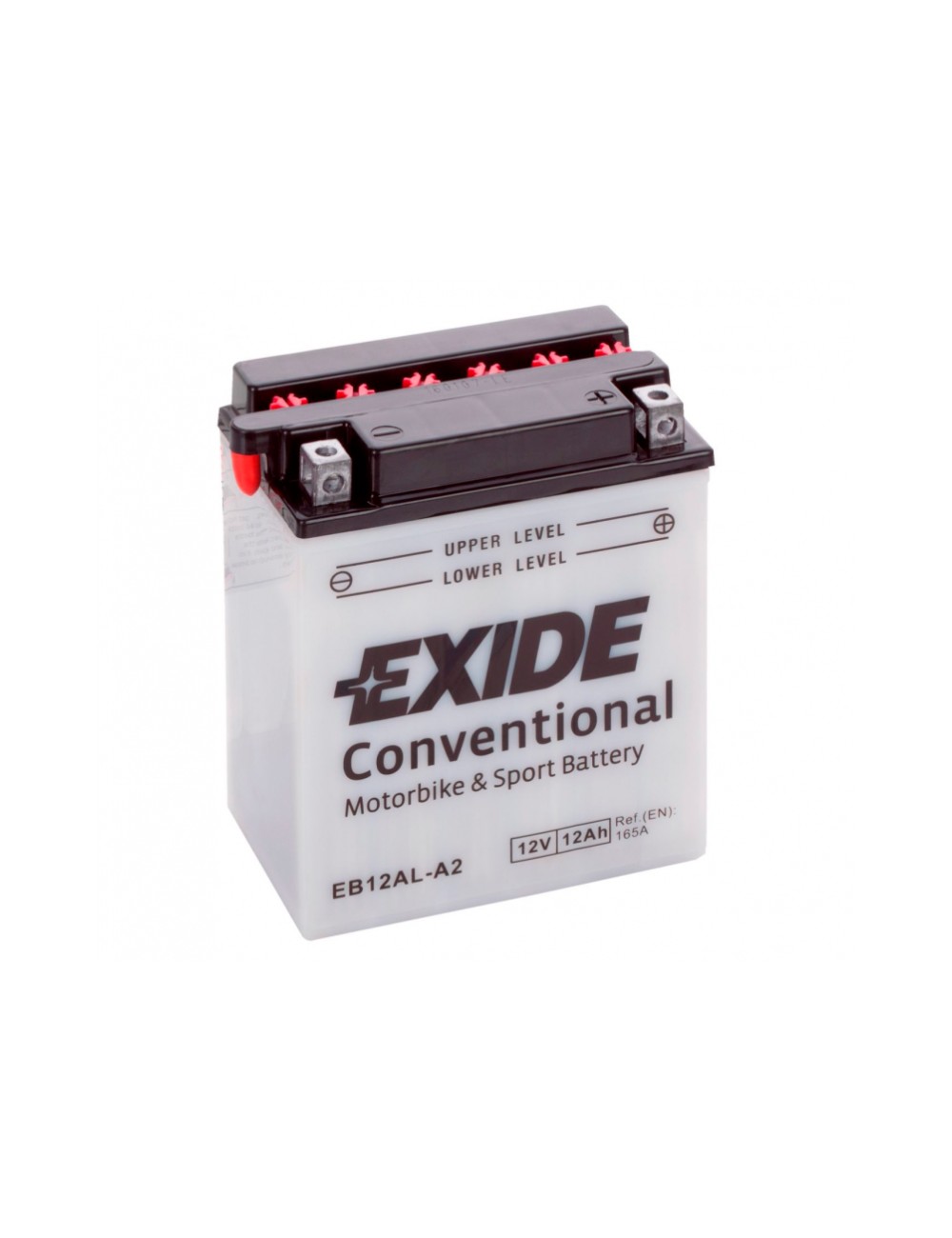 Bateria motocicleta 12V 12Ah 165CCA EB12AL-A2, YB12AL-A2 EXIDE serie Conventional - 1 Bateria motocicleta 12V 12Ah 165CCA EB12AL-A2, YB12AL-A2 EXIDE serie Conventional - 1
