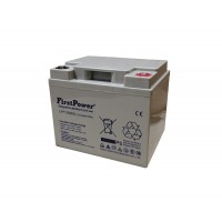 Pack 2 baterías de gel para silla de ruedas Invacare Fox de 12V 50Ah ciclo profundo FirstPower serie LFP - 2xLFP1250SG -  -  - 1