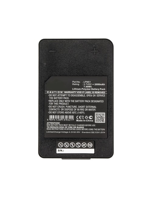 Batería compatible Autec LK Neo. LPM01, R0BATT00E10A0 3,7V 2000mAh - AB-LPM01 -  - 4894128139621 - 3