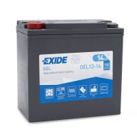 Batería de gel para moto o scooter de 12V 14Ah 150CCA Exide GEL - GEL12-14 -  - 3661024035200 - 1