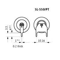 SL-550 pila litio 3,6V 1/2 AA con pines para circuito impreso (PCB) Tadiran serie LTC - SL-550/PT -  -  - 2