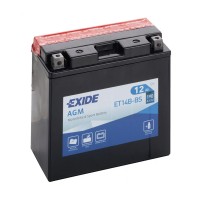 Bateria moto 12V 12Ah 190CCA ET14B-BS, YT14B-BS Exide série AGM - 1