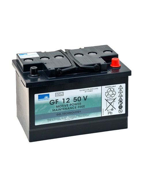 Pack 2 baterías de gel de 12V 55Ah C20/20Hr Sonneschein Dryfit serie GF-V - 2xGF12050V -  -  - 2