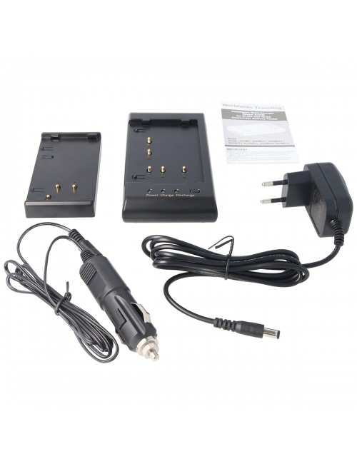 Cargador descargador para baterías de videocámara Sony y Panasonic de 6V con adaptador de coche - ACH-ACV16 -  -  - 5