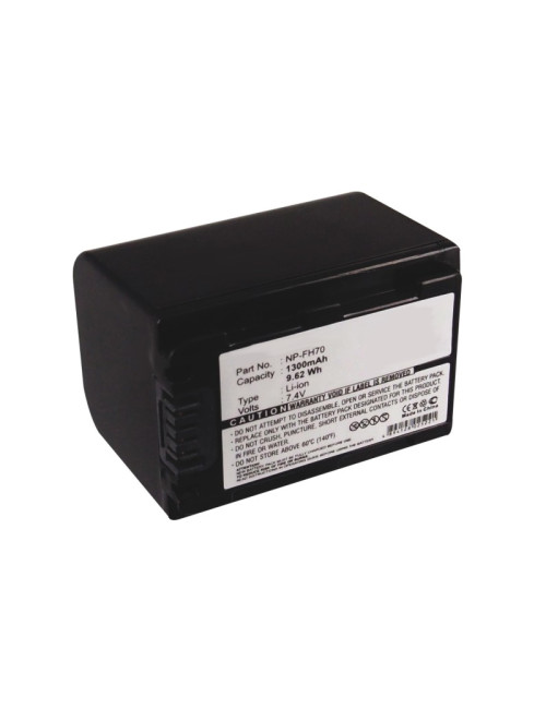 Batería compatible Sony NP-FH70 7,4V 1300mAh 9,62Wh - AB-FH70 -  - 4894128025221 - 2